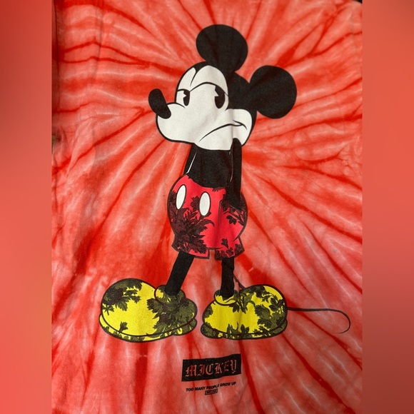 NEFF shirts red mickey size M Disney 100% cotton - Picture 4 of 8